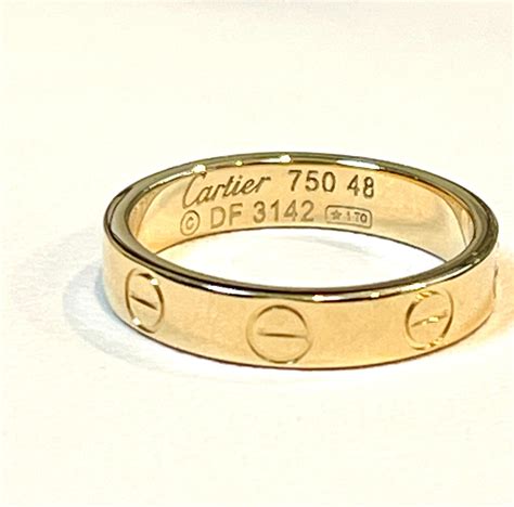 cartier love ring cheap|cartier 750 ring 52833a worth.